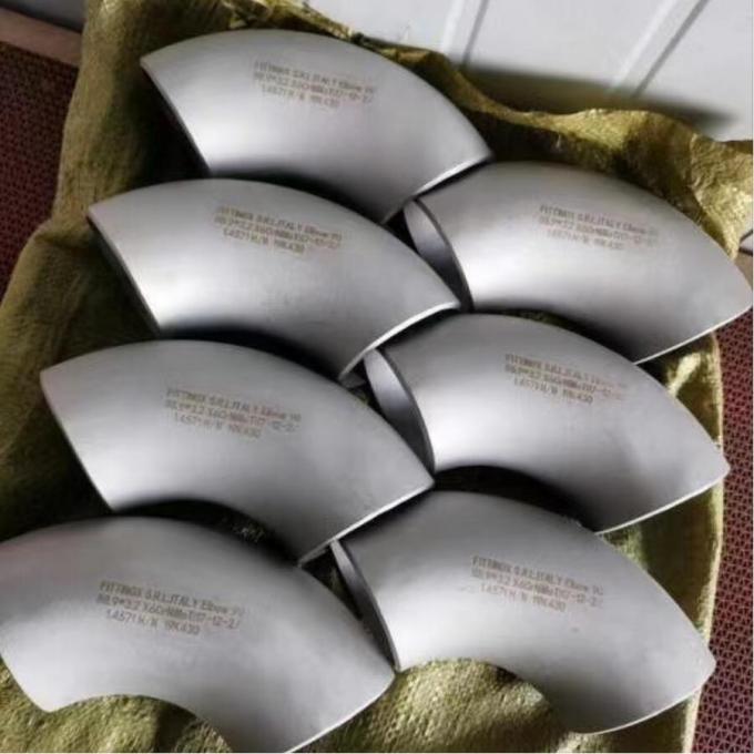 متال B363-WPT12 SMLS LR BW ASME-B16.9 SCH80 1" لوله های فولادی ضد زنگ 90 شعاع بلند درجه آرنج 2