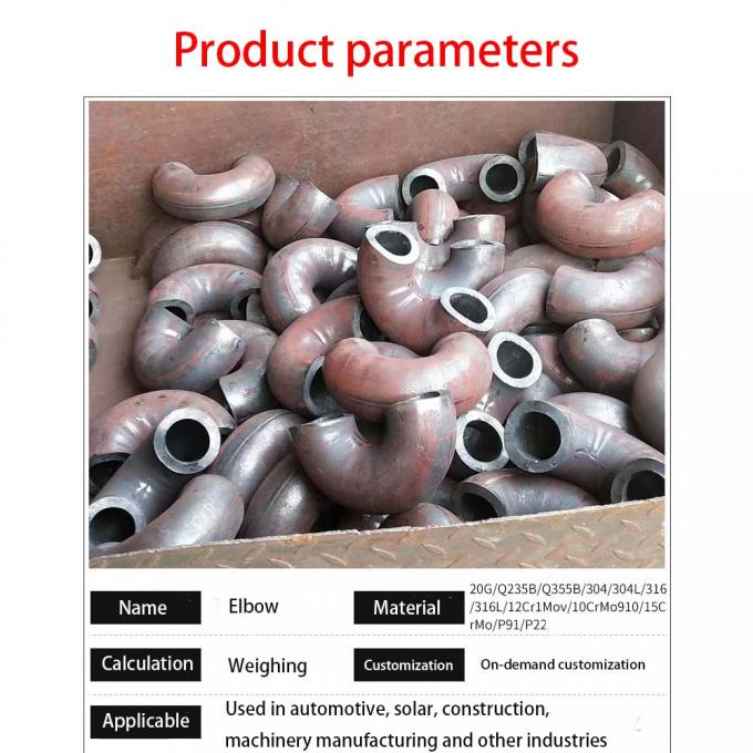 حمل و نقل سریع جوشکاری تیره قطر بلند 90 درجه آرنج ASME لوله نصب 3