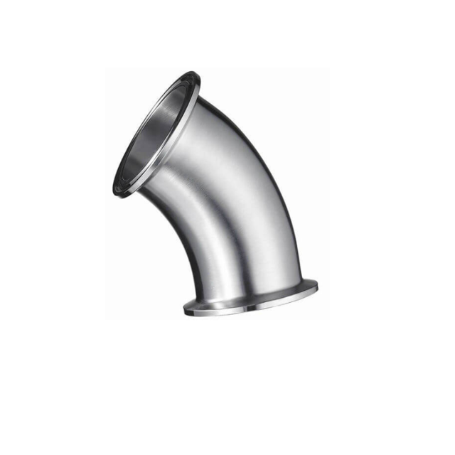 SCH40 2" داخل لوله نایل مس تمیز شده بهداشتی درجه مناسب آرنج 5