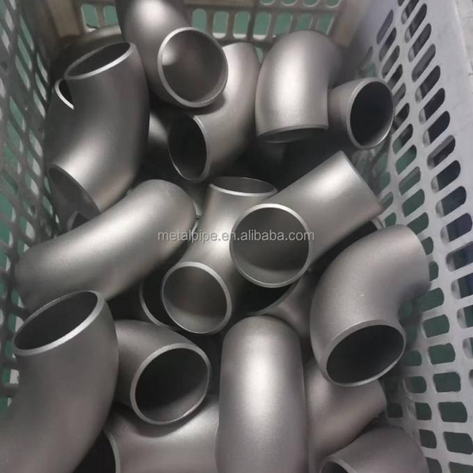 لوازم فلزی مس نیکل ASME B36.19 LR / SR 2inch Sch10s 90 درجه لوازم لوله آرنج 3