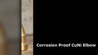 اتصالات آب دریا فشار بالا زانویی 90 درجه CuNi C70600
