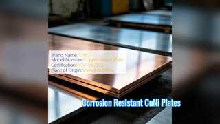 Cupro Nickel 70 30 Plate C71500 برای مبدل های حرارتی
