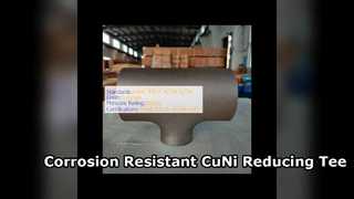 اتصالات لوله مقاوم در برابر خوردگی سه راهی کاهش دهنده 70 30 CuNi