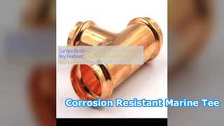 اتصالات CuNi 90 10 Equal Tee مقاوم در برابر خوردگی آب دریا