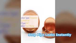 محلول مهر و موم انتهای لوله رزوه ای درپوش مسی 150 PSI