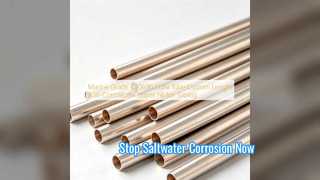 طول سفارشی لوله نیکل مسی درجه دریایی C70600