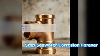 محلول خوردگی آب دریا CuNi C70600 Equal Tee