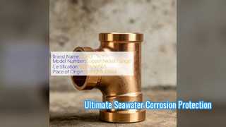 ASTM B466 C70600 CuNi 90 10 Equal Tee Grade Marine Fitting