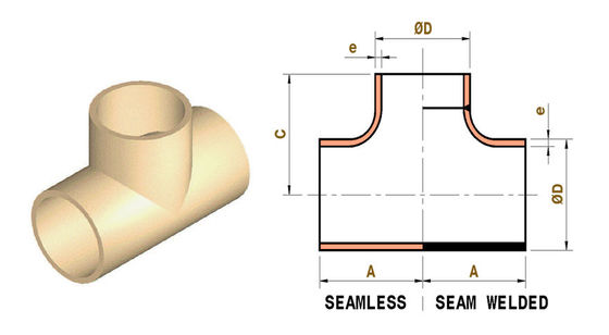 Grooved Reducing Tee Ductile Iron Fire Protection Fitting UL FM Certified