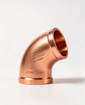 ASTM B466 UNS C70600 90/10 CuNi Seawater Resistant Butt Weld Elbow