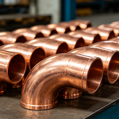 Custom Copper Nickel Pipe Fittings C70600 90/10 Elbow Tee Reducer Flange