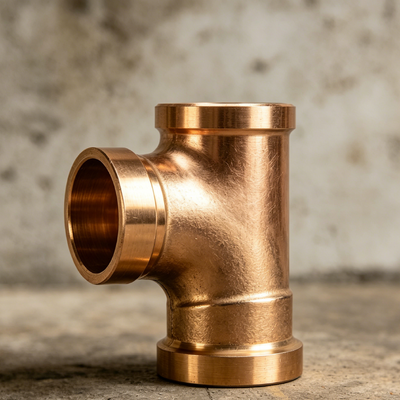 C70600 Copper Nickel Equal Tee NPT/BSP Thread DN20 Corrosion Proof Pipe Adapter Fitting