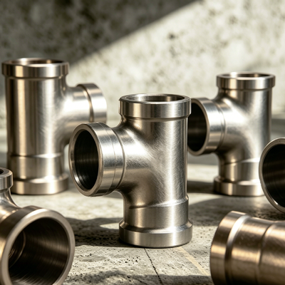 C70600 CuNi 90/10 Equal Tee ASME B16.9 Butt Weld SCH10 for Heat Exchanger