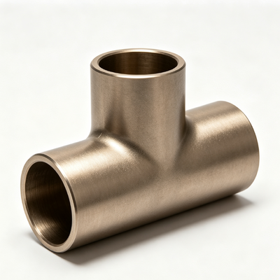 DN20 CuNi C70600 Equal Tee Threaded Anti-Corrosion Pipe Connector Fitting