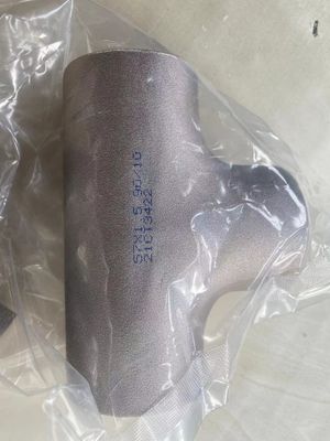 UNS C71500 SMLS DN 200x100 Target Tee CuNi 9010 3 x 2.5mm Butt Welding Fittings