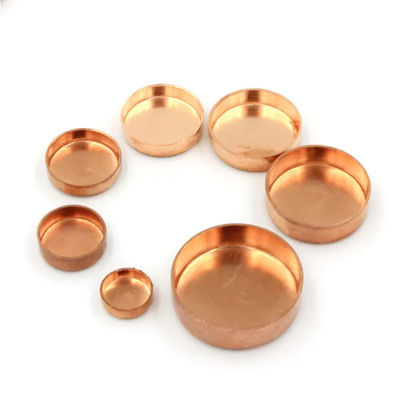 Custom Size Welding End Caps Copper Pipe Fittings for Various Copper Tubes