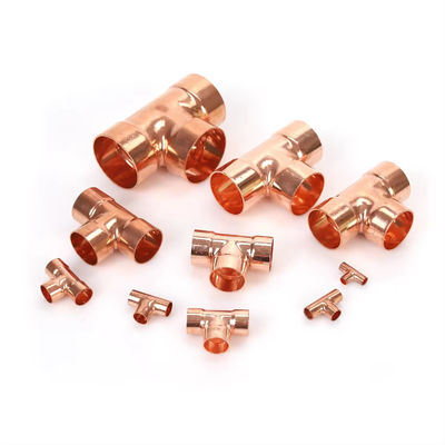 سه راهی مساوی Cupro Nickel 90/10، UNS C70600 مقاوم در برابر خوردگی لوله آب دریا اتصالات درجه دریایی