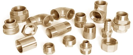 C70600 Copper Nickel Equal Tee with NPT/BSP Thread DN20 Corrosion Proof Pipe Adapter Fitting