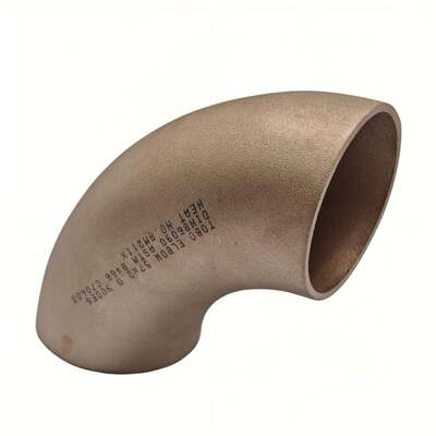 نکل مس درجه دریایی 90/10 آرنج 90 درجه طول شعاع شانه جوشکاری ASTM B466