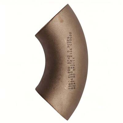 کوعنی ASTM B466 UNS C70600 1.5D 90 درجه 3 اینچ 10 بار زانویی ASME B16.9