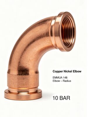 Customized Corrosion Resistant High Pressure Copper Nickel Elbow CuNi C70600 Pipe Bend