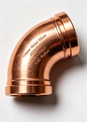 Customized Corrosion Resistant High Pressure Copper Nickel Elbow CuNi C70600 Pipe Bend