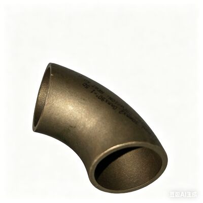 اتصالات لوله جوش لب به لب CuNi 70/30 نیکل زانویی، مقاوم در برابر فرسایش 90 درجه LR ASME B16.9