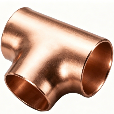 ANSI JIS DIN Standard Copper Equal Tee Corrosion Resistant Pipe Fitting Custom Logo