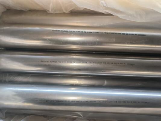 Seamless C70600 Copper Nickel Pipe for High-Temperature High-Pressure Applications - SCH80, 6M Lengths